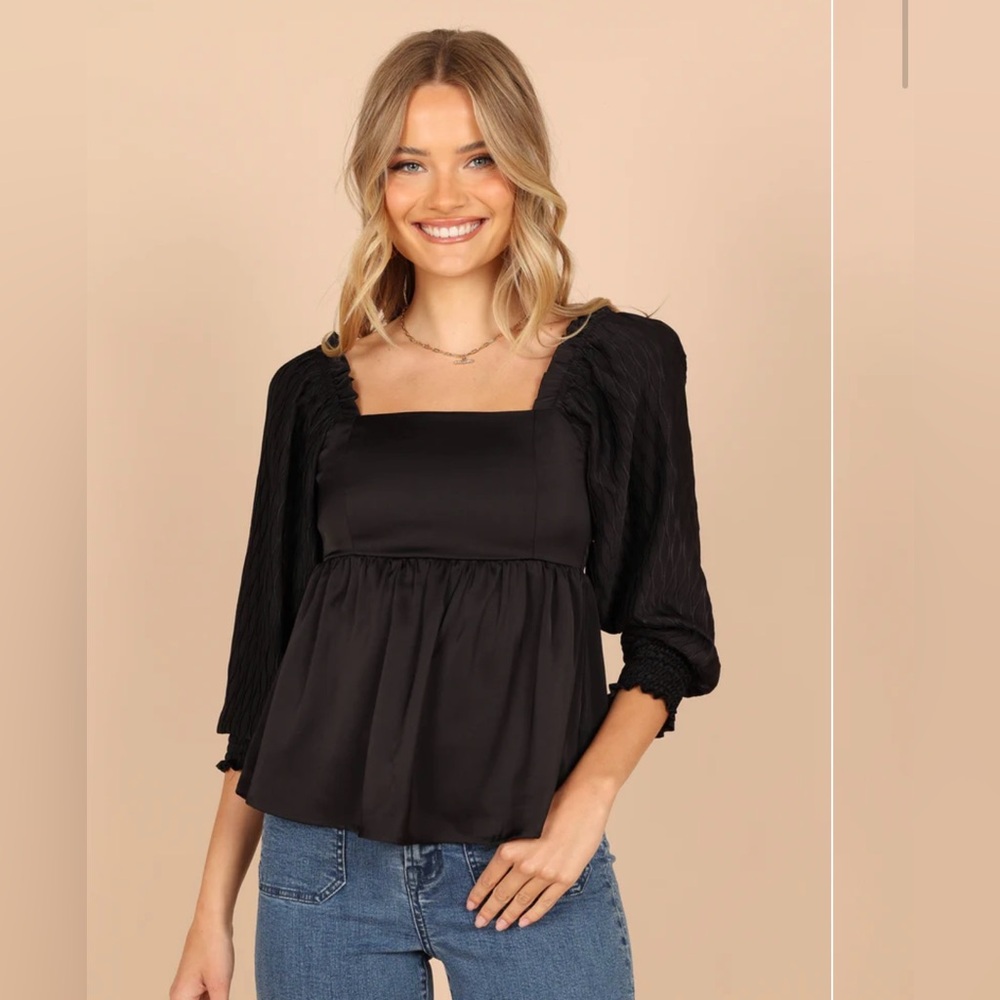 Petal & Pup Montana Satin Babydoll Top